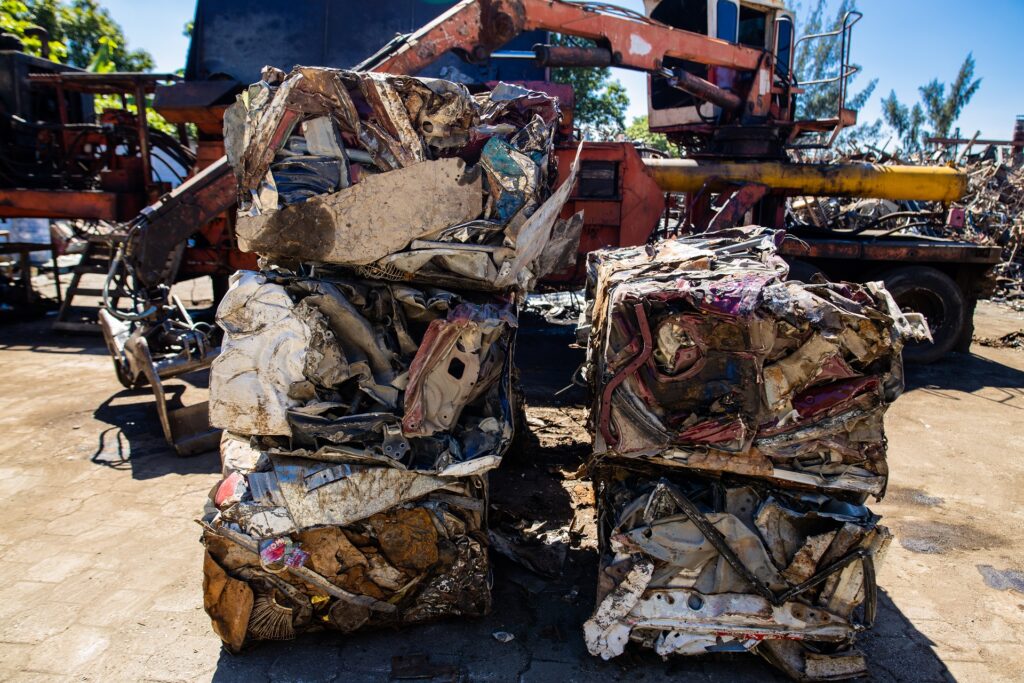 #2 Bundles, Ferrous Steel Scrap Bundles at Haiti Recycling