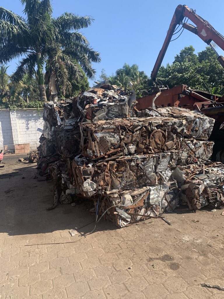 #2 Bundles, Ferrous Steel Scrap Bundles at Haiti Recycling