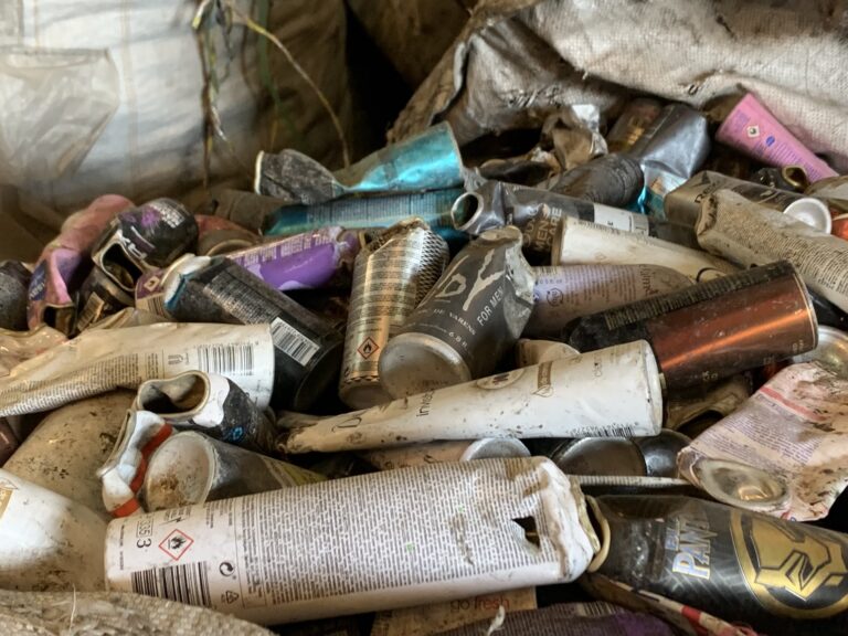 Aerosol, Aluminum Aerosol Can Scrap at Haiti Recycling