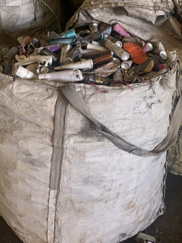 Aerosol, Aluminum Aerosol Can Scrap at Haiti Recycling