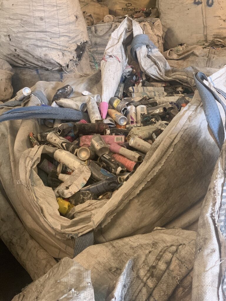Aerosol, Aluminum Aerosol Can Scrap at Haiti Recycling