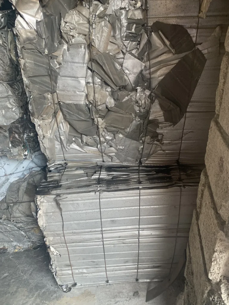Taint/Tabor, Old Sheet Aluminum Scrap at Haiti Recycling