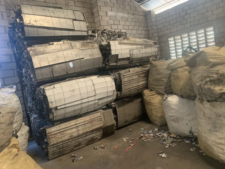 Taint/Tabor, Old Sheet Aluminum Scrap at Haiti Recycling